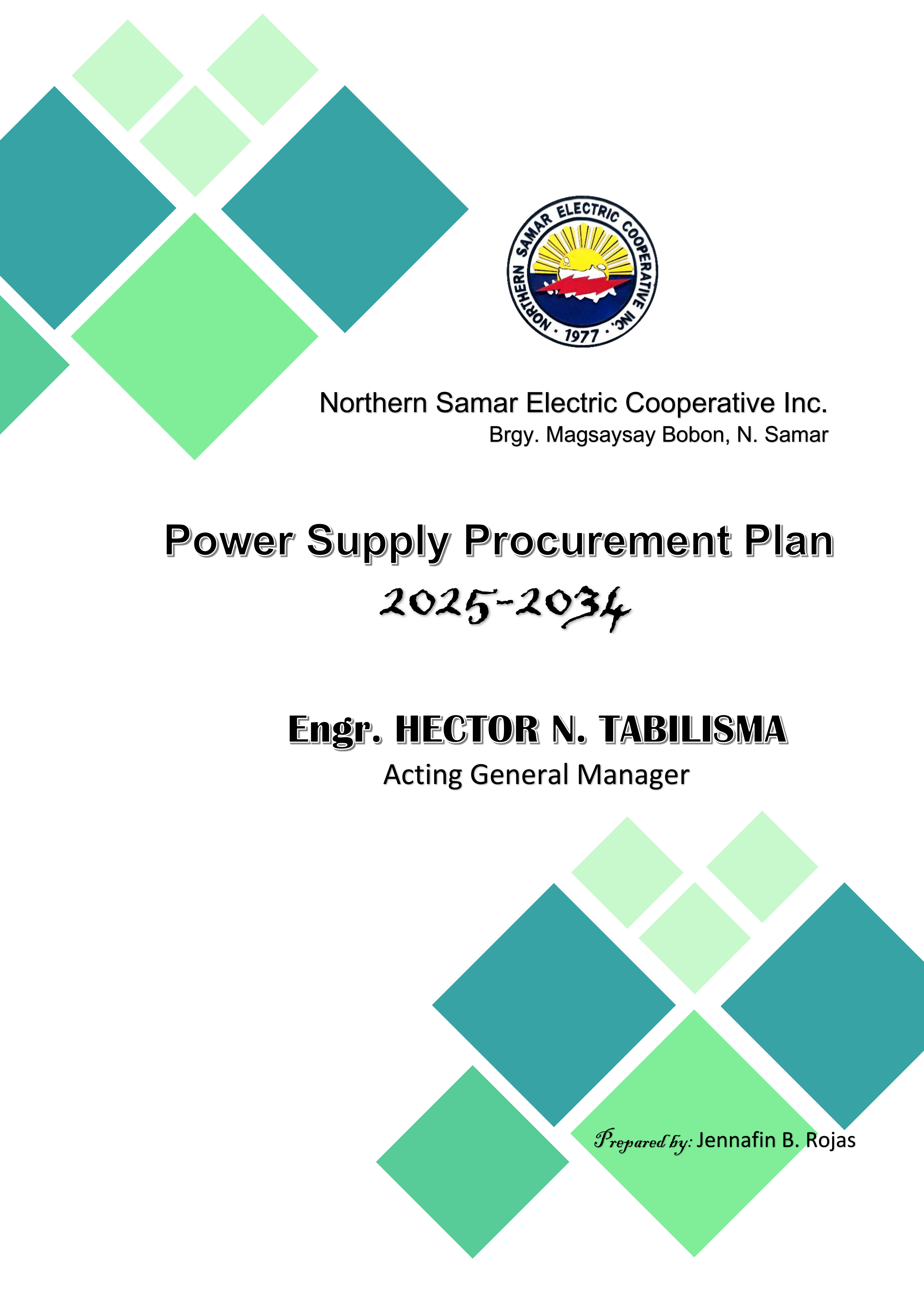 NORSAMELCO Power Supply Procurement Plan (PSPP) 2025-2034